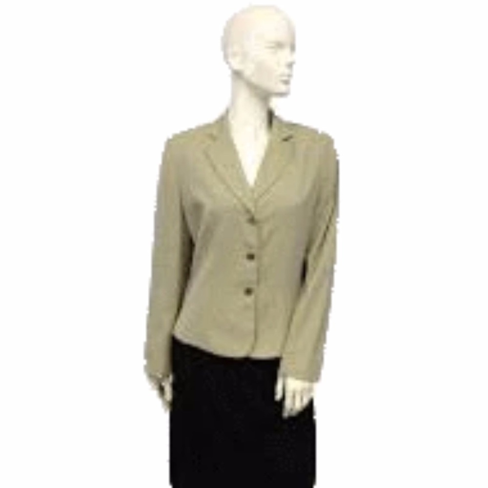 Tan Blazer Sz 10 (SKU 000030) - Picture 2 of 4